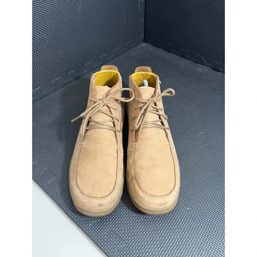 OluKai Loli'i Puki Men's Size 11 Tan‎ Leather Chukka Boots 10481-3434 Waterproof